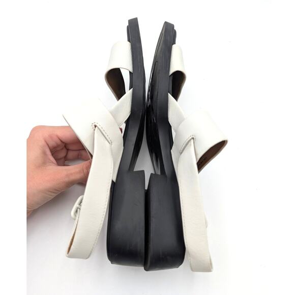 Camper Dana Double Strap Sandals Open Square Toe Women's White Size US9 EU39.5 - Picture 5 of 12